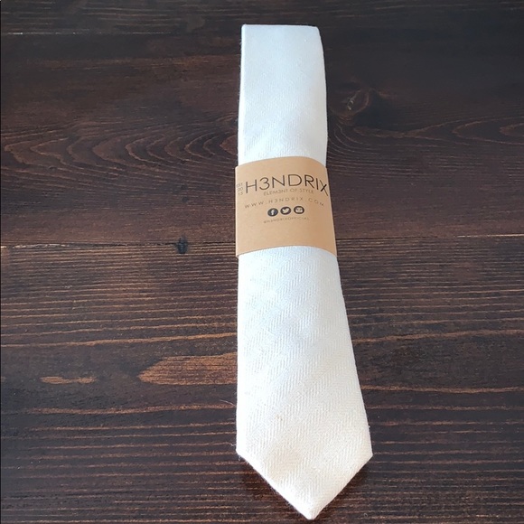 H3ndrix Other - NWT! Cream Linen Men’s Slim Style Tie